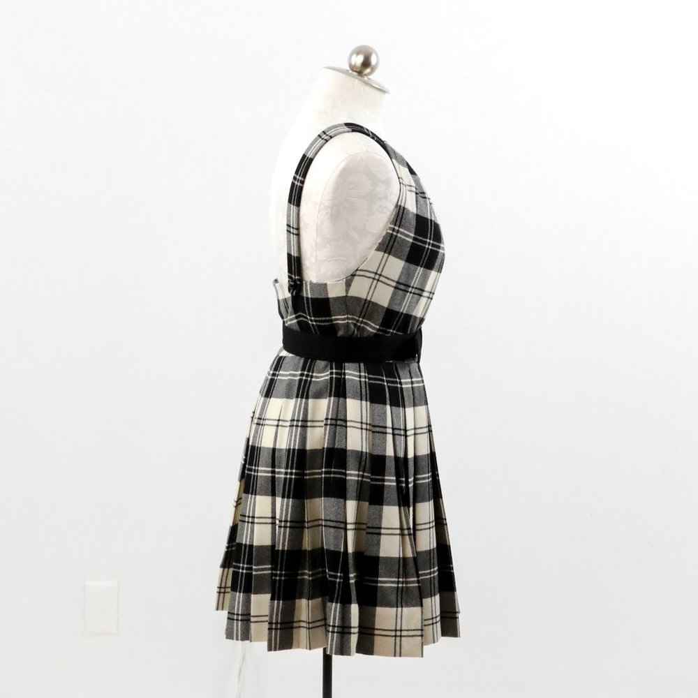 Anthropologie Jill Stuart 10 Wool Plaid Mini Dress - Picture 6 of 11